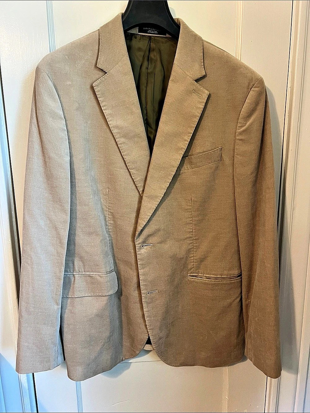 Banana Republic Slim Italian Corduroy Blazer Men's Size 42 Short